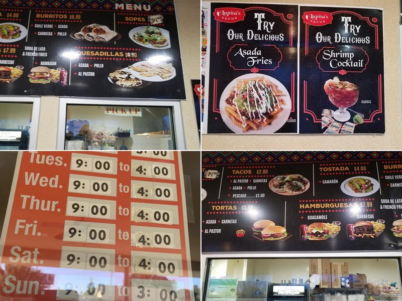 Lupita's Tacos Menu