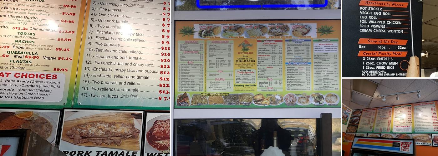 Agave Restaurant Menu