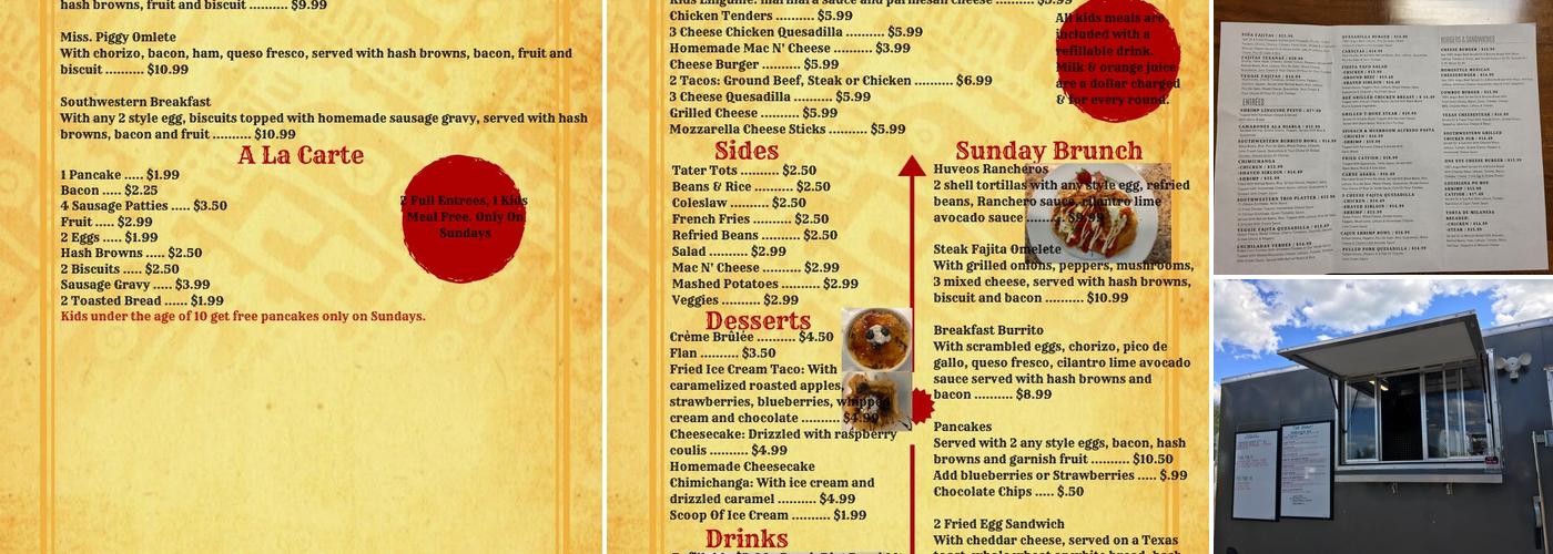 Two Brothers Southwestern Grill Menu