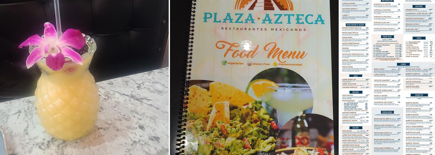 Plaza Azteca Menu
