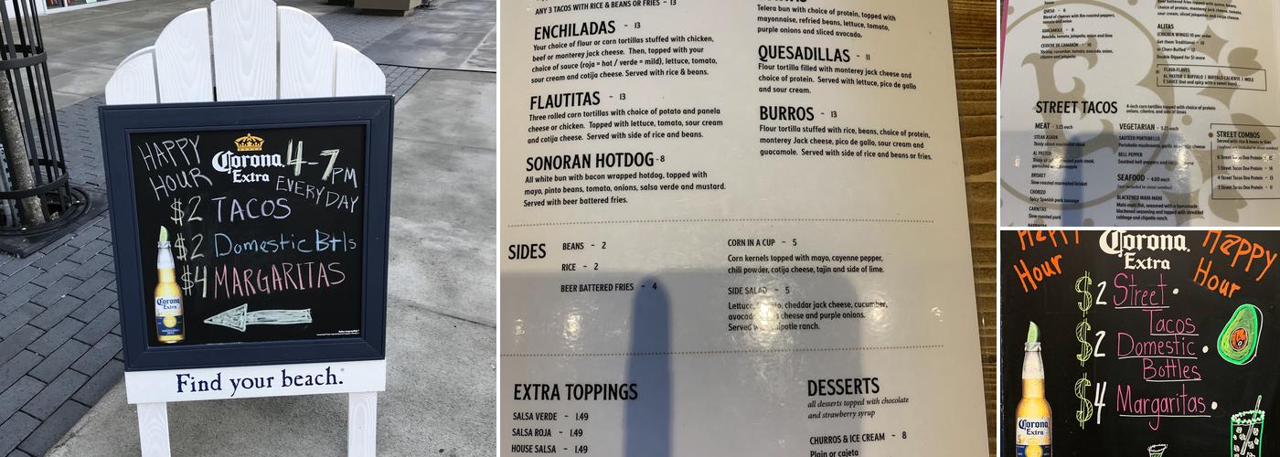 Epoca Cantina Menu