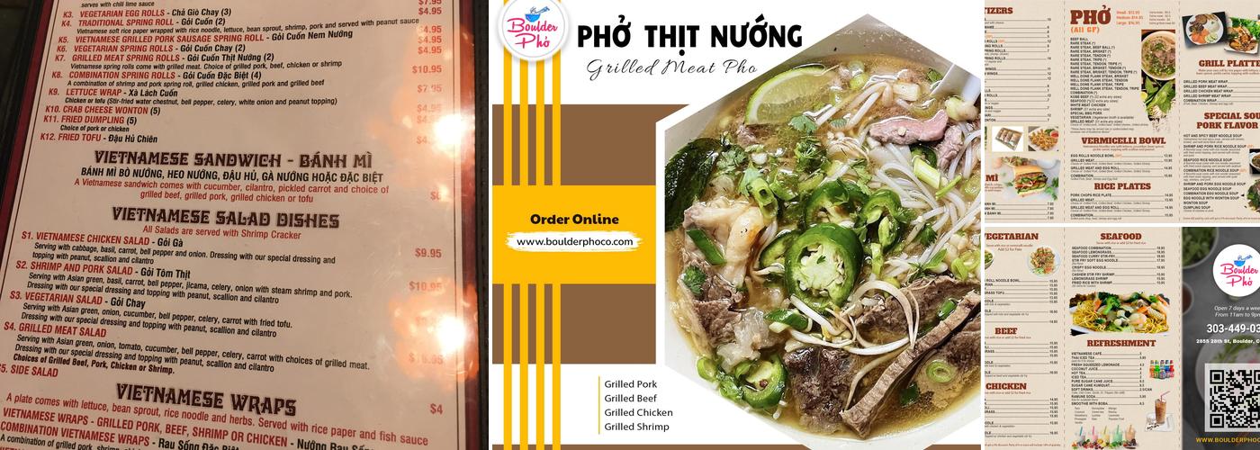 Boulder Pho in Boulder Menu