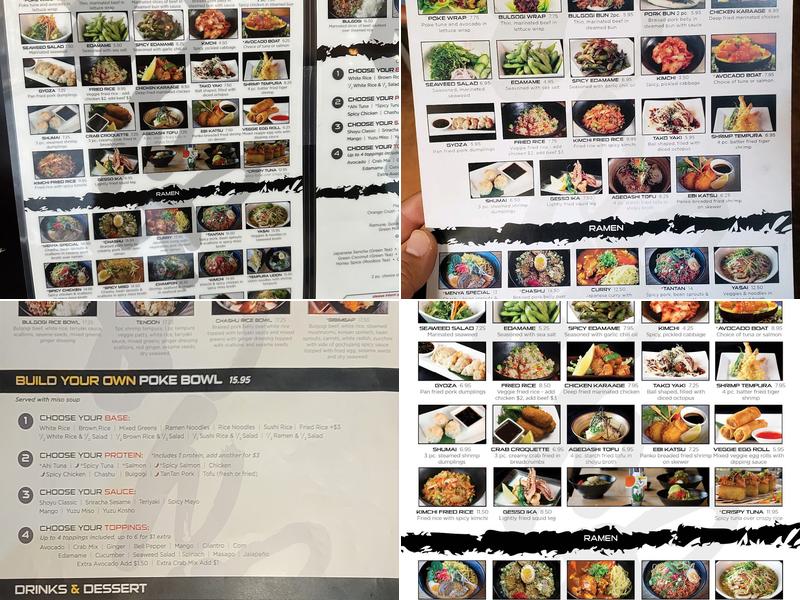 Menya Noodle Bar Menu