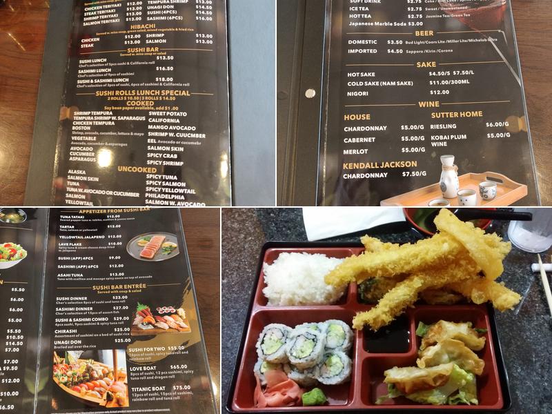 Wasabi Sushi & Noodles Menu
