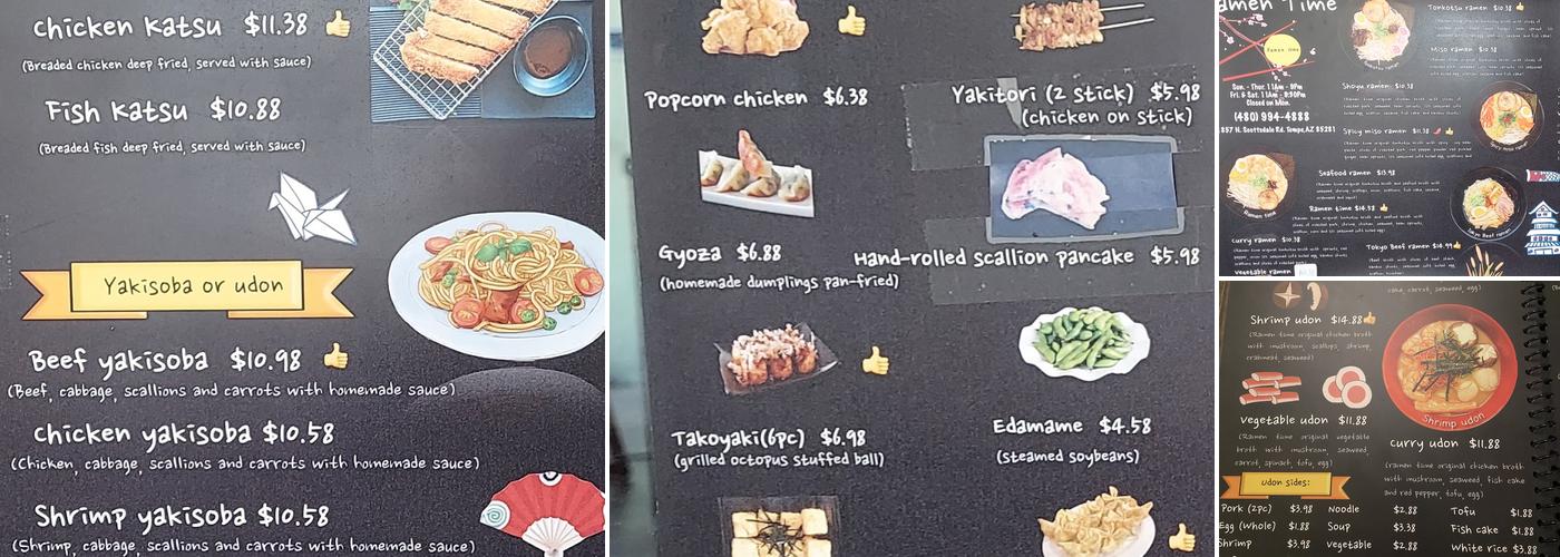 Ramen Time Menu