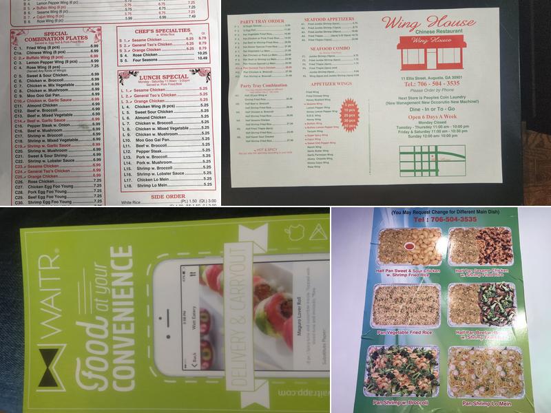 Wing House Menu