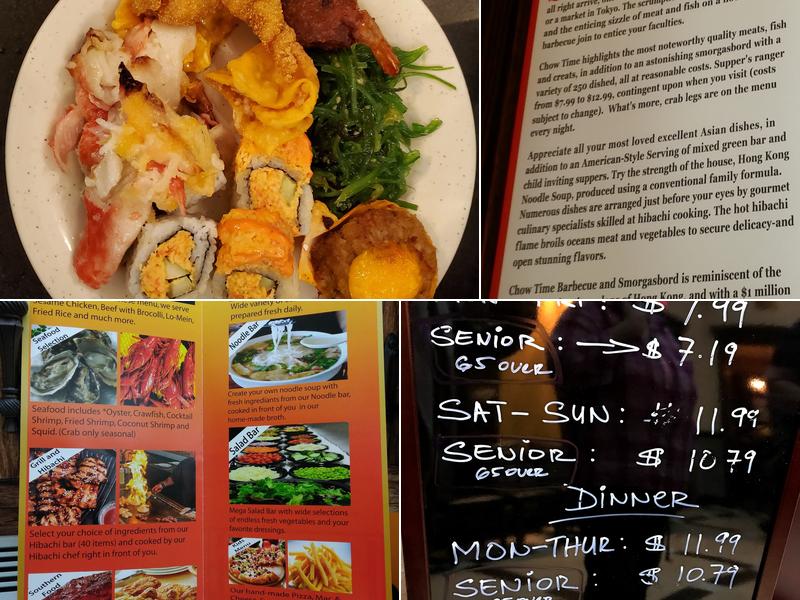 Chow Time Grill & Buffet Menu