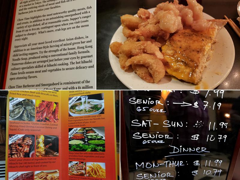 Chow Time Grill & Buffet Menu