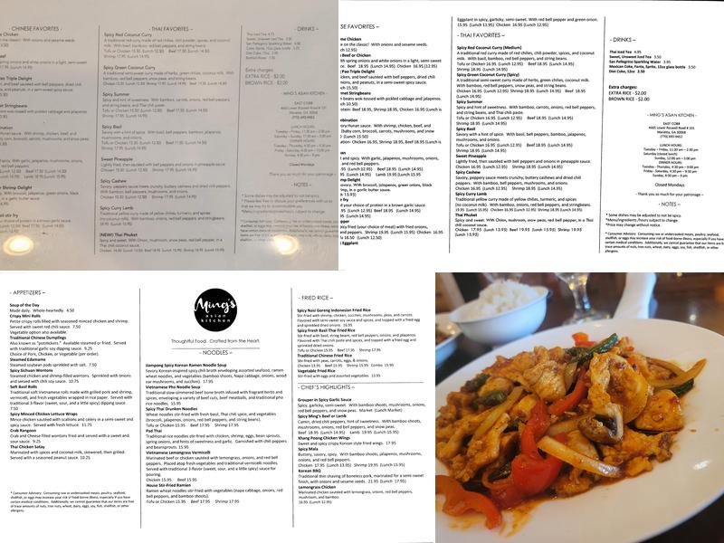 Ming's Asian Kitchen (Woodlawn & Lower Roswell) Menu
