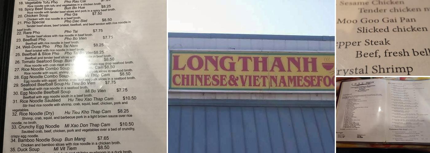 Long Thanh Restaurant Menu