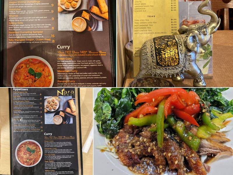 Nara Thai Menu