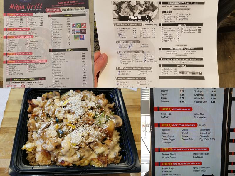 Ninja Grill Japanese & Hibachi Express Menu