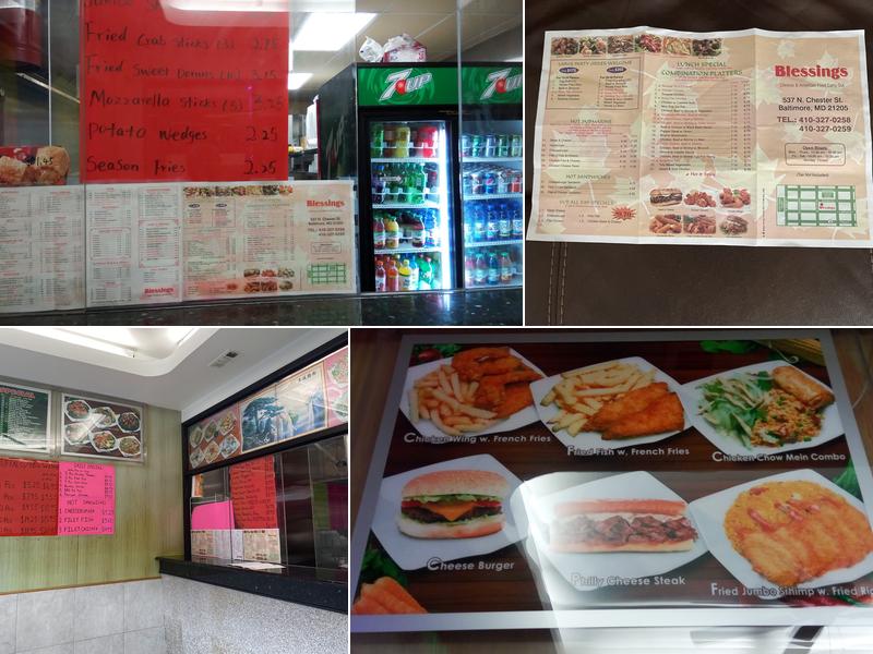 Blessings Carryout Menu