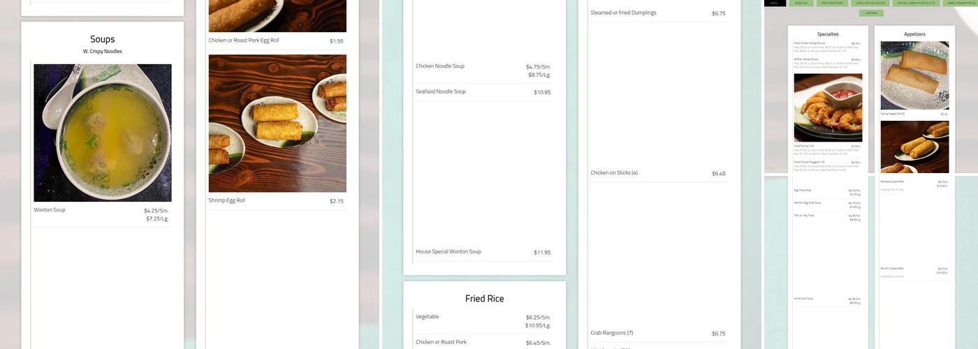 Green Tea Restaurant Menu