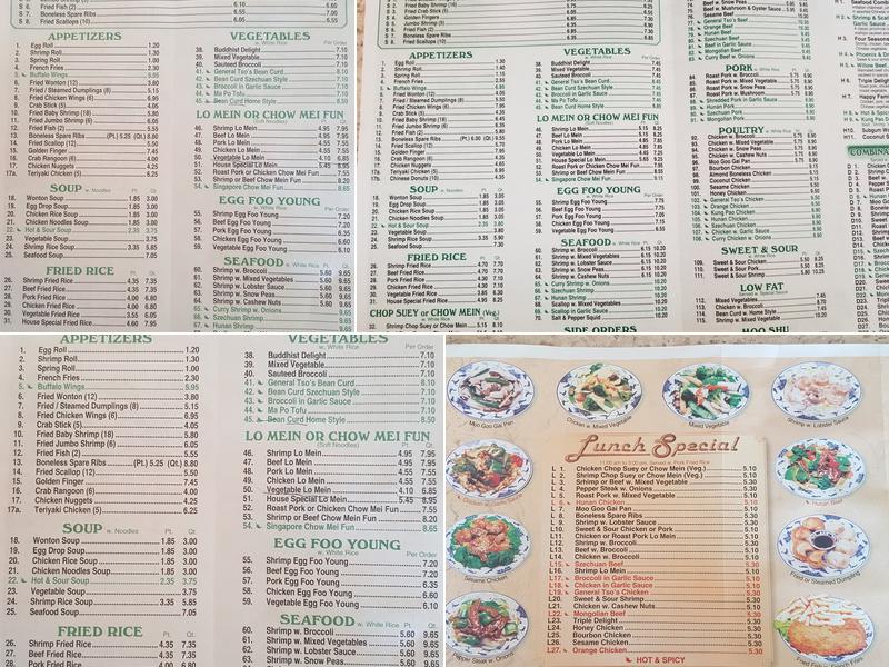 China Palace 2 Menu