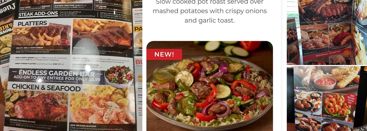 Ruby Tuesday Menu