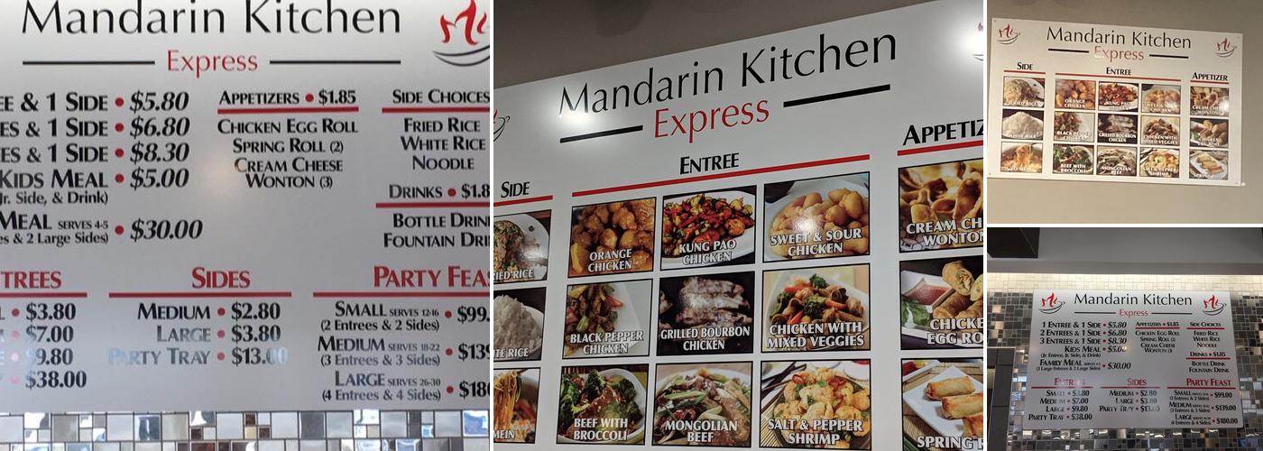 Mandarin Kitchen Express Menu