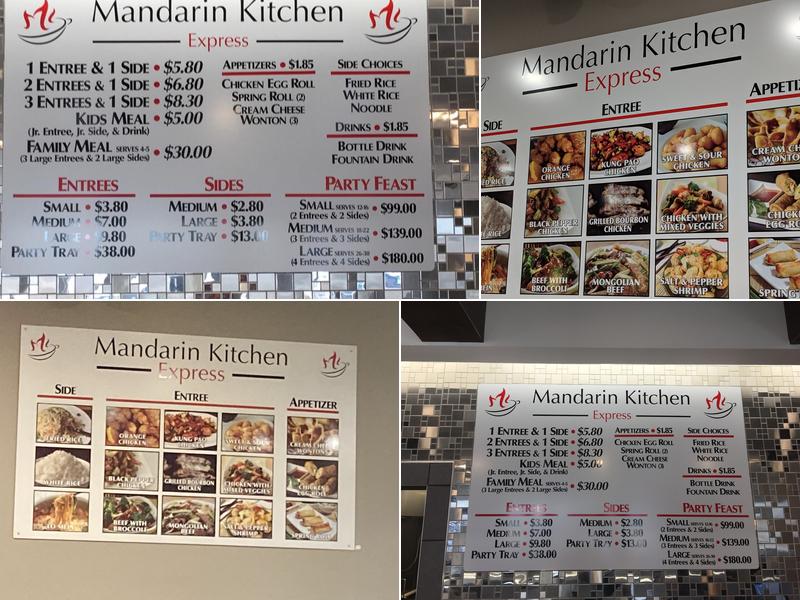 Mandarin Kitchen Express Menu
