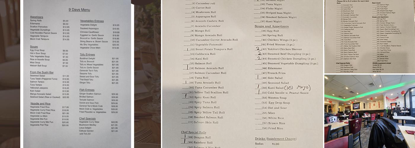 Kai Fan Menu