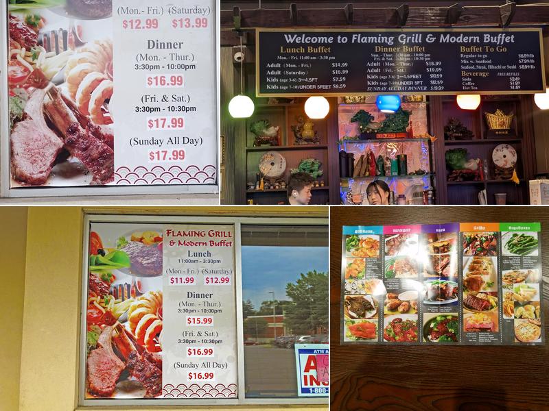 Flaming Grill Menu