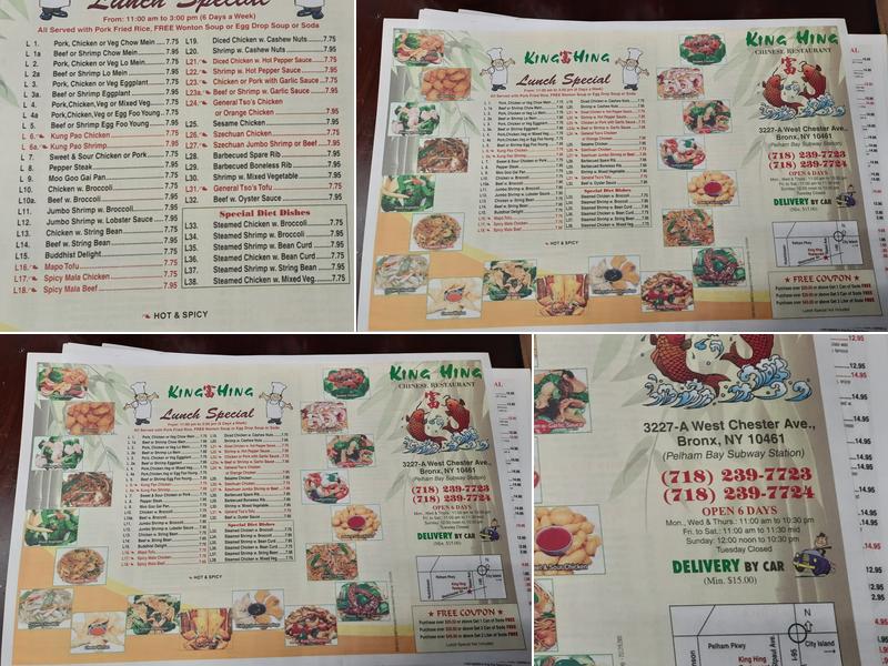 King Hing Menu