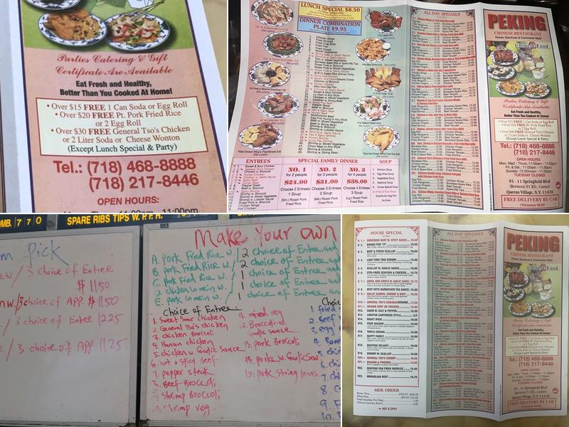 Peking Menu