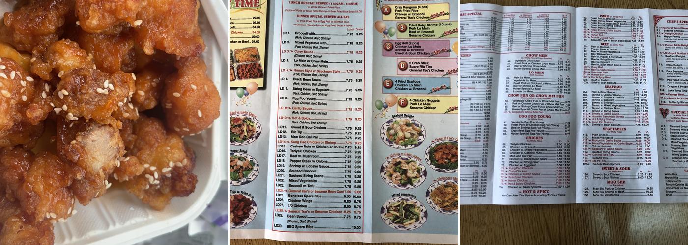 Happy Kitchen Menu