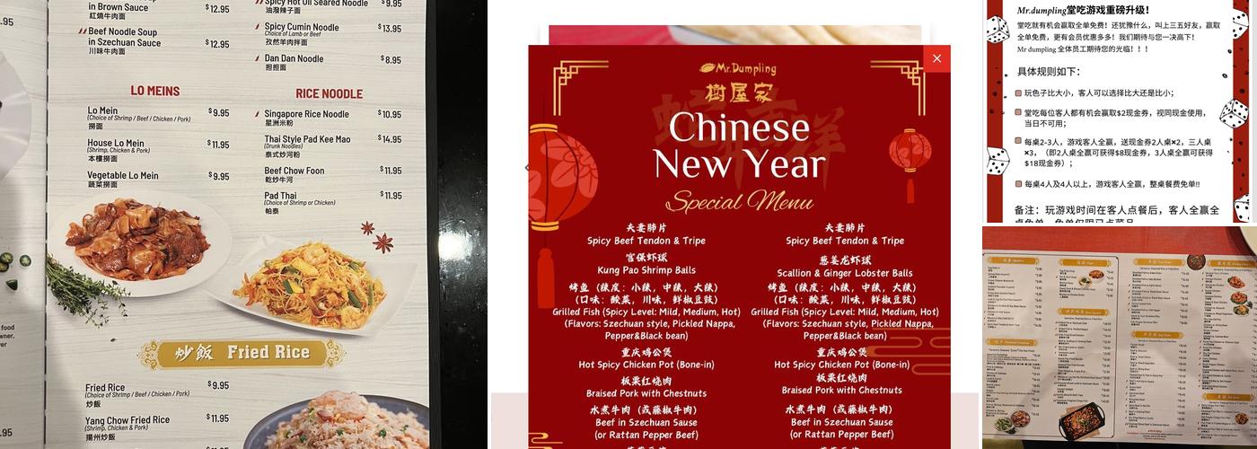 Mr. Dumpling Menu