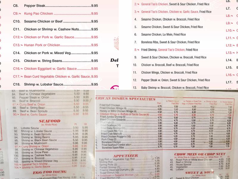 Yuk Ping Kitchen Menu