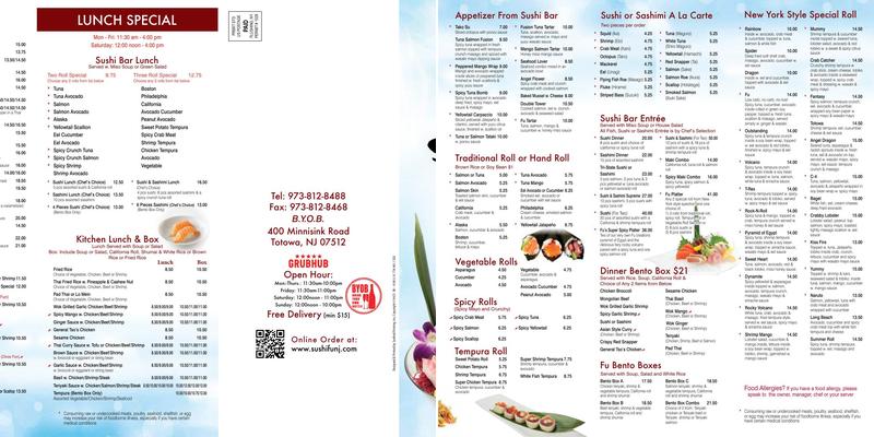 Sushi Fu Menu