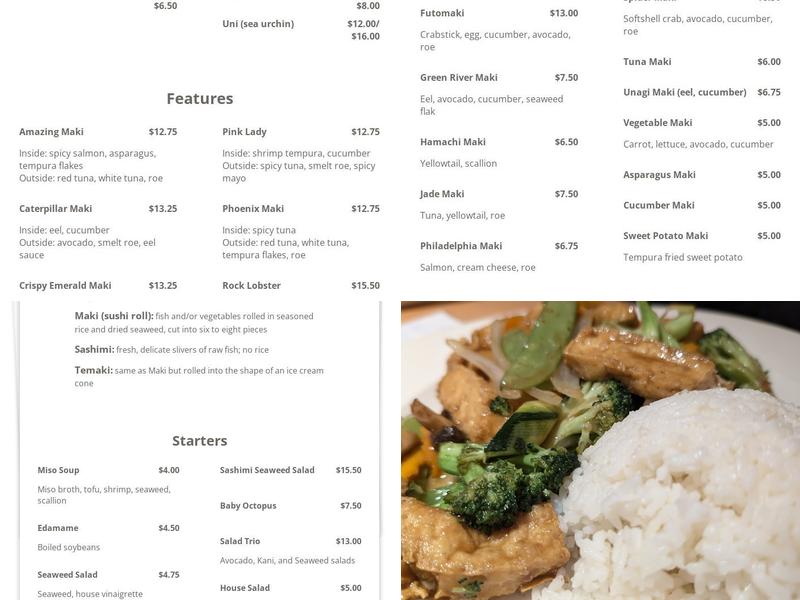 Blue Pacific Sushi & Grill Menu