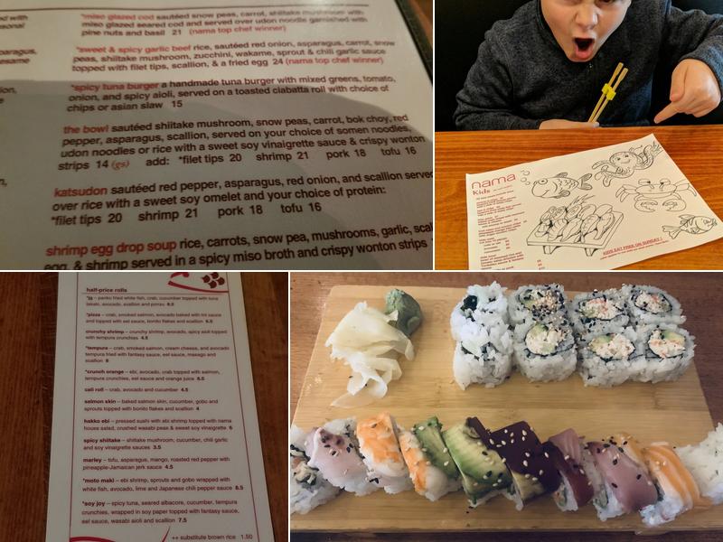 Nama Sushi Bar - Bearden Menu