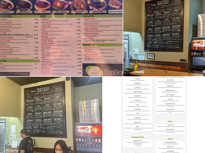 Fat Bao Menu