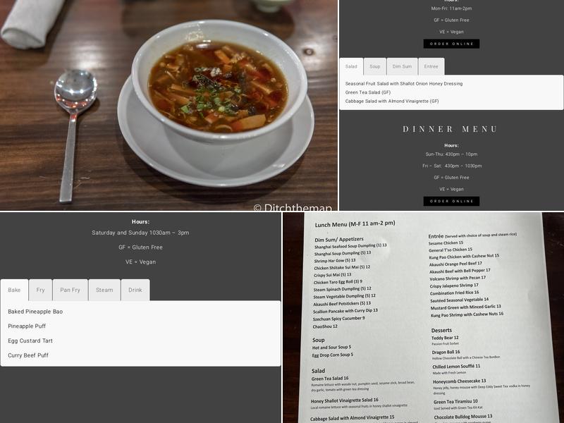 Lin Asian Bar + Dim Sum Menu