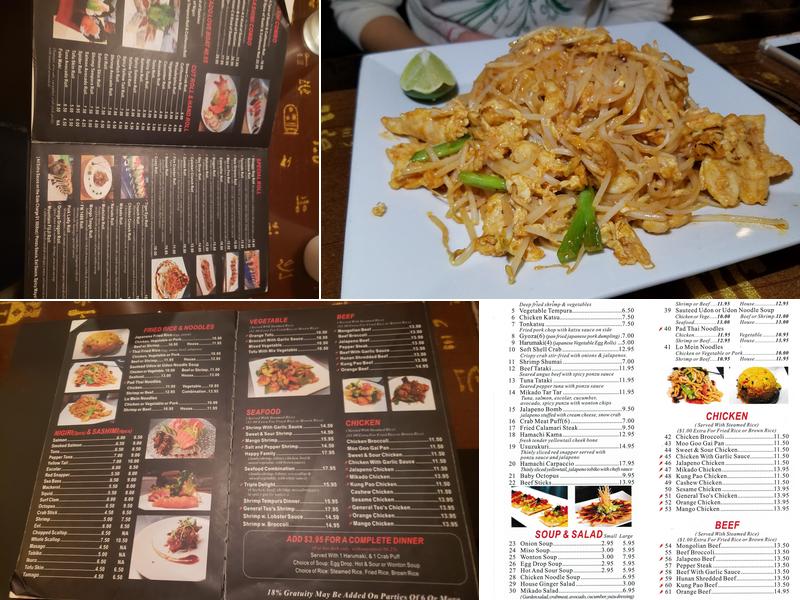 Mikado Asian Cuisine & Sushi Menu