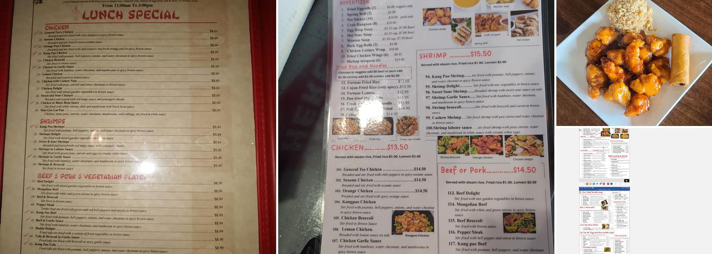 Ruby Garden Georgetown Menu