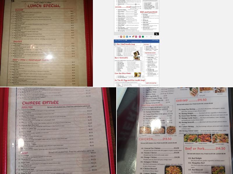 Ruby Garden Georgetown Menu