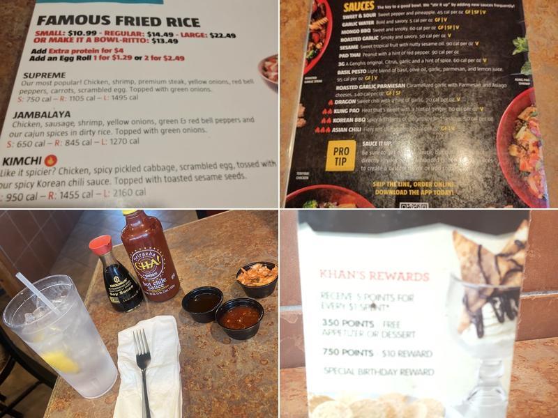 Genghis Grill Menu