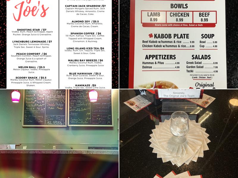 Original Joe’s Hillsboro Menu