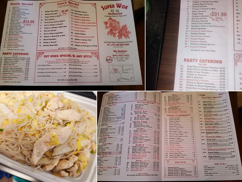 Super Wok Menu