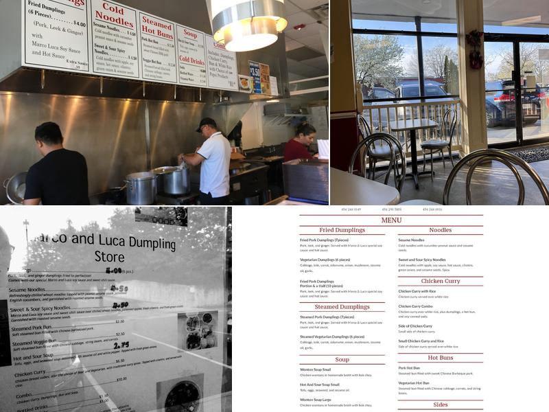 Marco & Luca Dumplings Menu