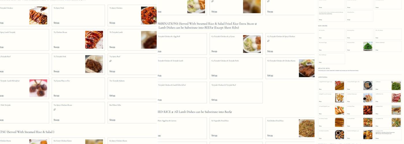 Happy Express Menu