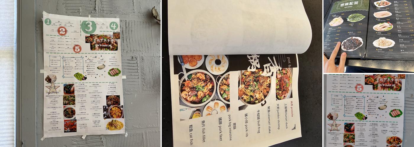 Sizzling Pot King Menu