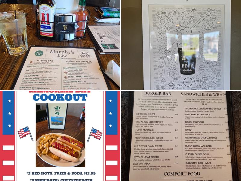 Murphy’s Law Irish Pub Menu