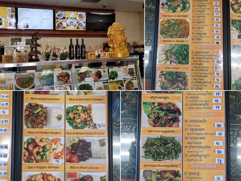 Apsara Cafe Menu