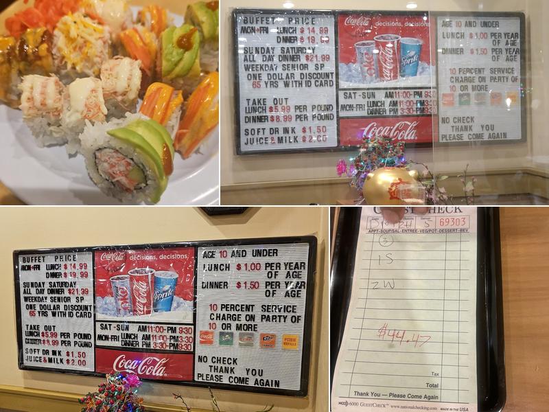 Four Seasons Buffet Menu