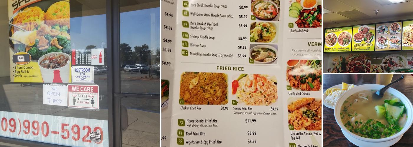 Yang Noodle House Pho Menu