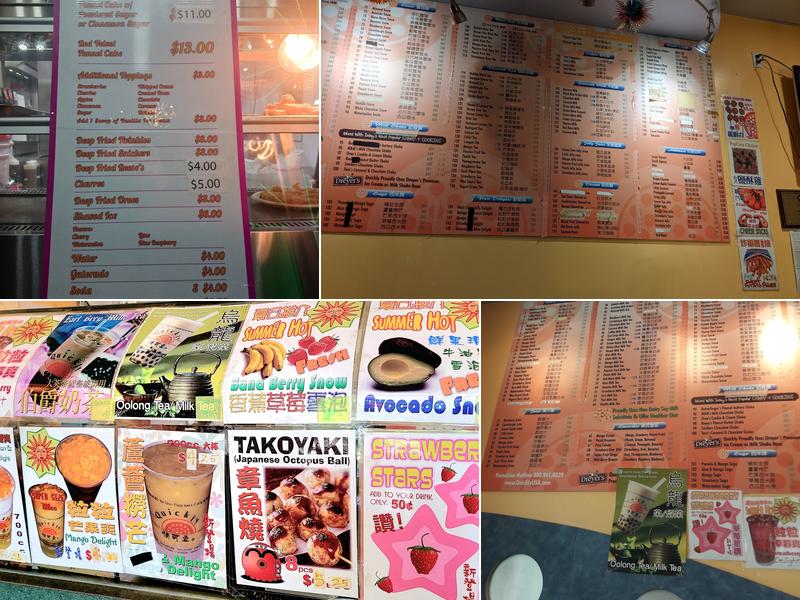 Quickly Tea Menu