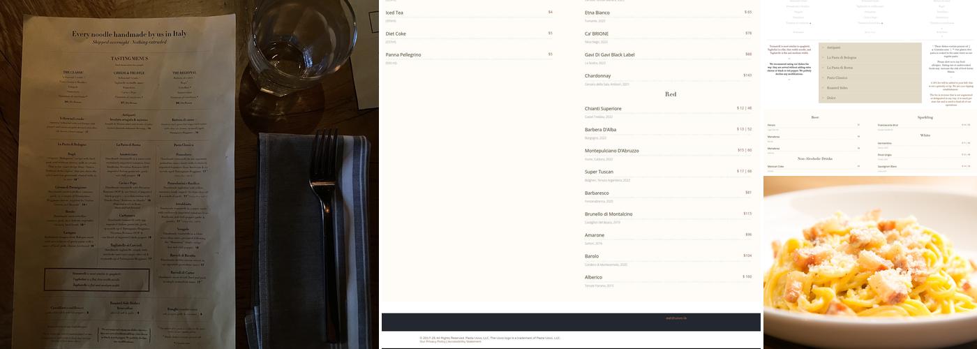 UOVO | Santa Monica Menu