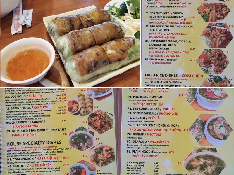 Pho Island Restaurant Menu